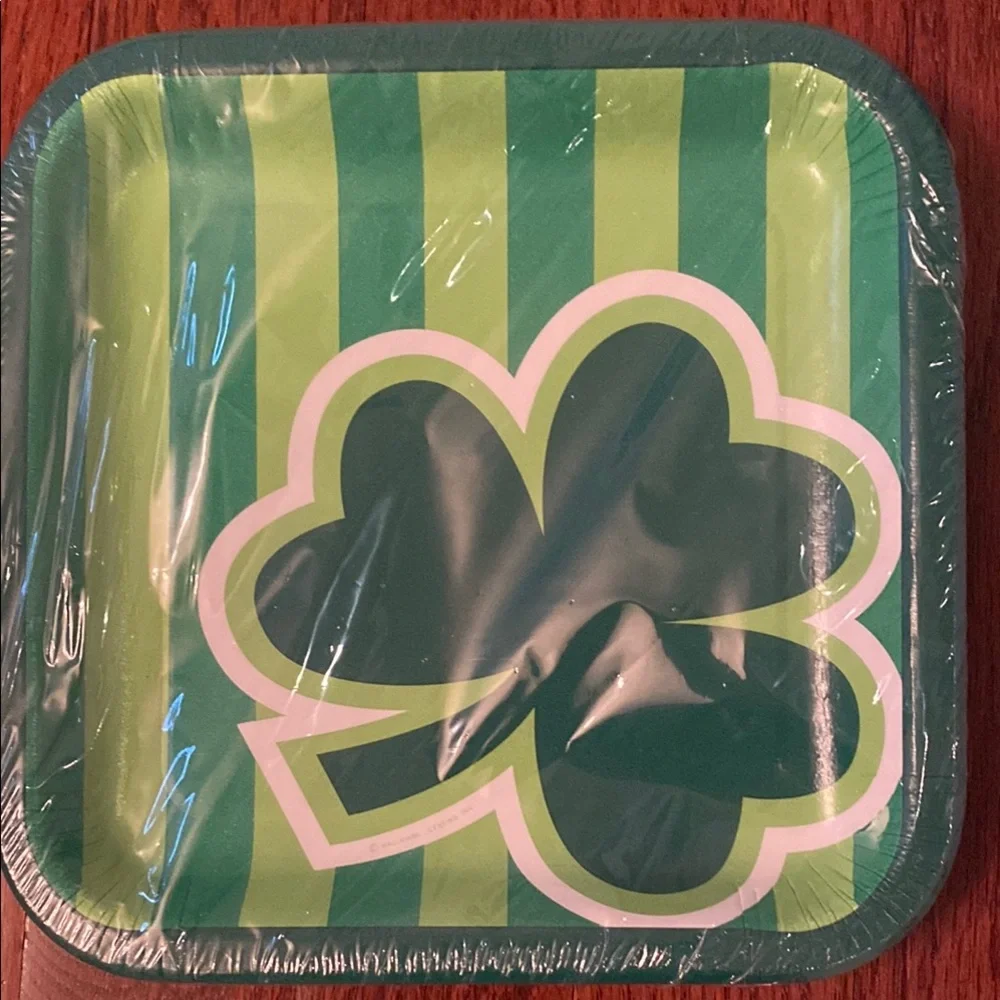 Hallmark Shamrock Square Paper Plates & Napkins for ☘️St. Patrick's Day☘️